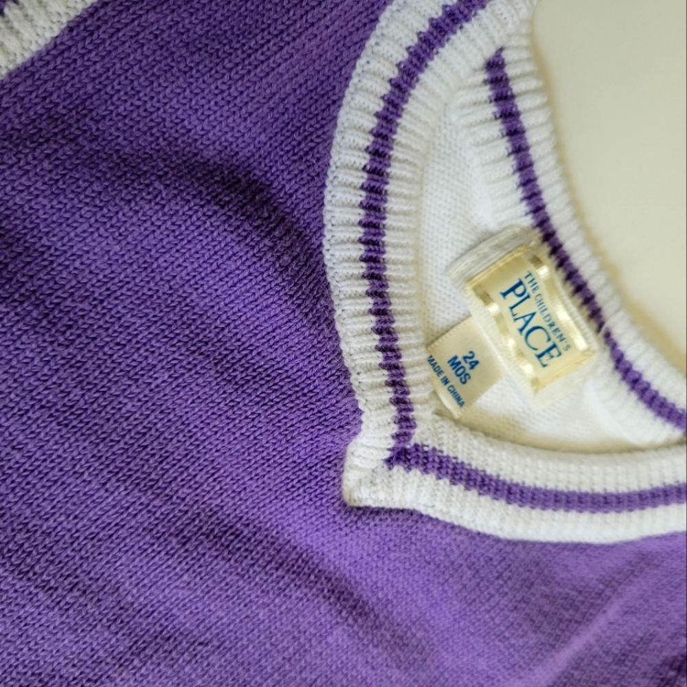 Vintage Y2K The Children's Place purple sweater vest - Picture 3 of 3
